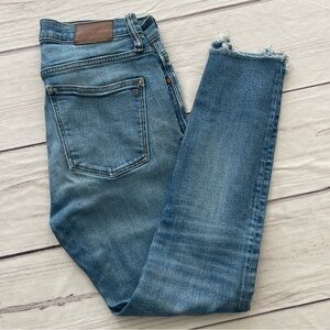 Madewell Blue Skinny Jeans with Stretch